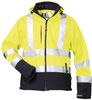 F-ELYSEE-Warnschutz-Softshell Jacke, *LIAM*, fluoreszierend gelb/marine
