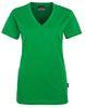 HAKRO-Worker-Shirts, Women-T-Shirt, V-Ausschnitt Classic, kelly-green